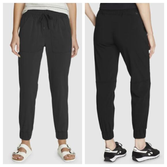 Eddie Bauer Women's Sightscape Horizon Pull On Joggers Black Size 12 - Picture 1 of 10